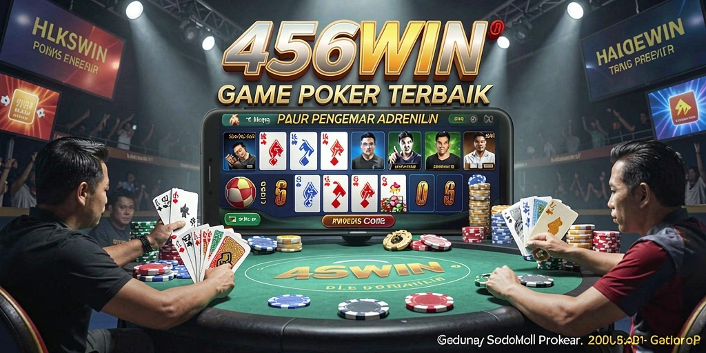 Screenshot gameplay Poker yang intens dan mendebarkan di 456WIN.
