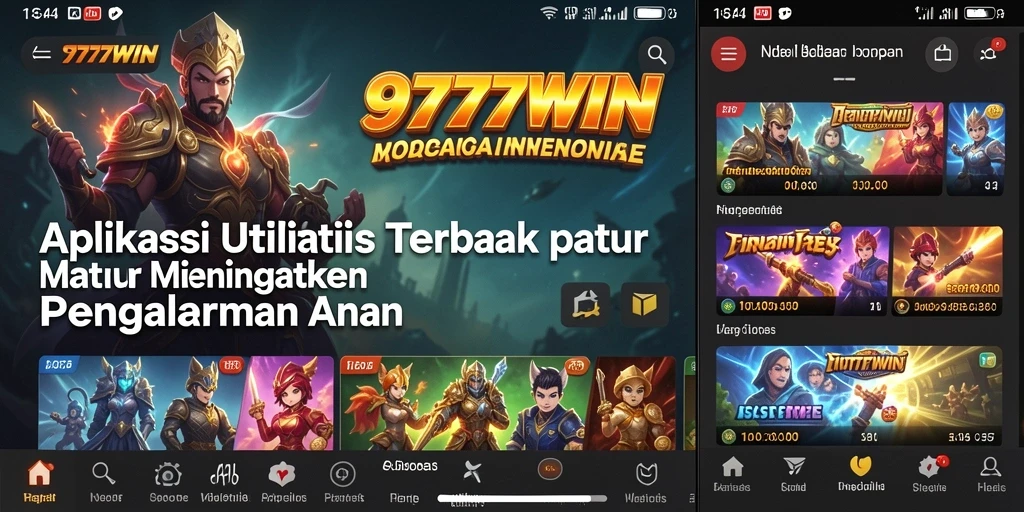 Screenshot utama 9777WIN menunjukkan antarmuka aplikasi yang sederhana dan fungsional.
