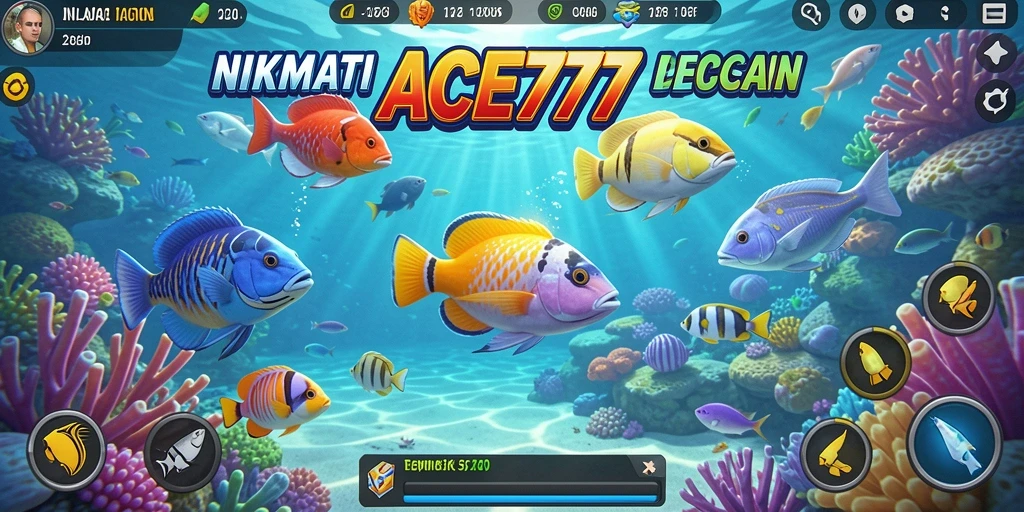 Screenshot menampilkan aksi seru gameplay Tembak Ikan ACE777.