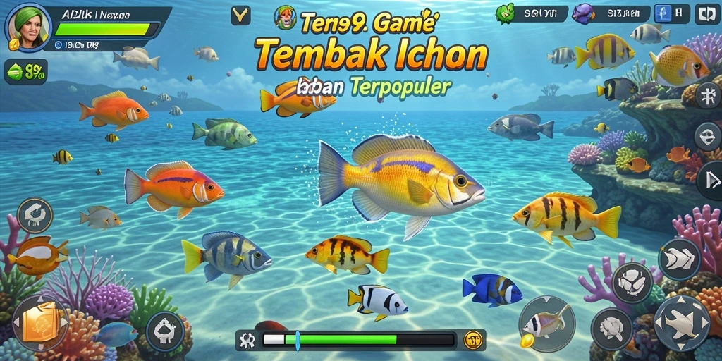 Screenshot gameplay ADI99 menampilkan aksi menembak ikan yang seru.
