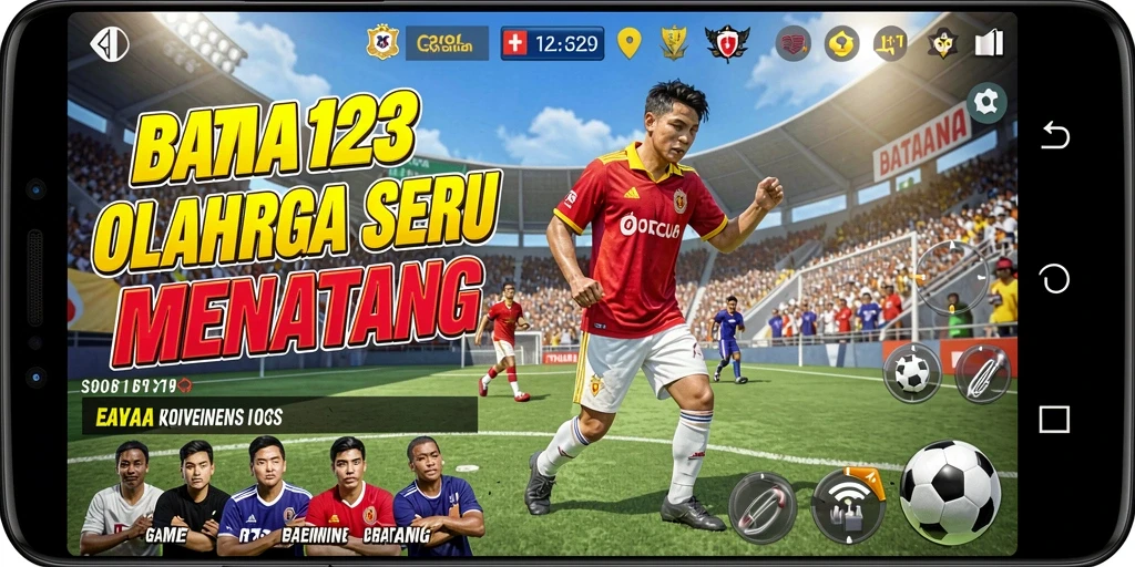 Screenshot gameplay BATA123 menampilkan aksi mendebarkan di lapangan.