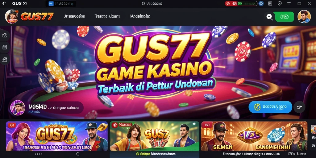 Screenshot gameplay GUS77 menampilkan aksi mendebarkan permainan Kasino.