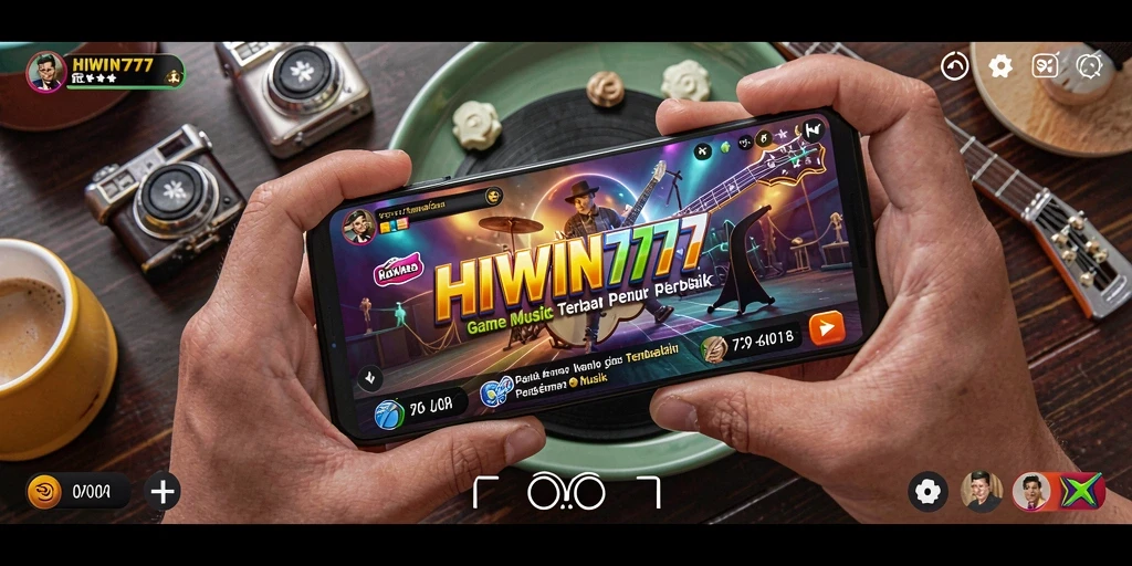 Screenshot gameplay HIWIN777 yang menampilkan keseruan musik.