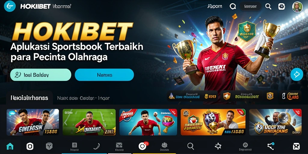 Tampilan gameplay menarik dari aplikasi Sportsbook HOKIBET.