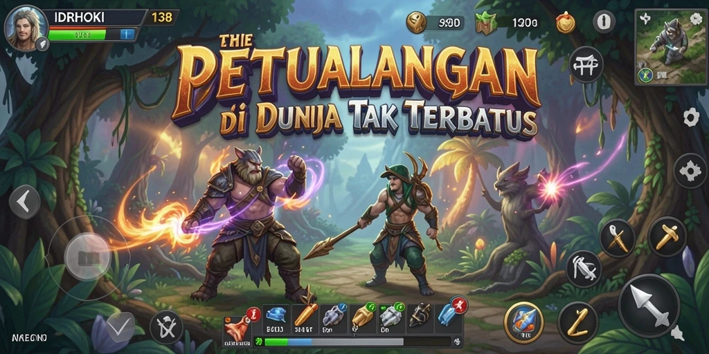Tampilan gameplay IDRHOKI138 yang penuh aksi dan eksplorasi.