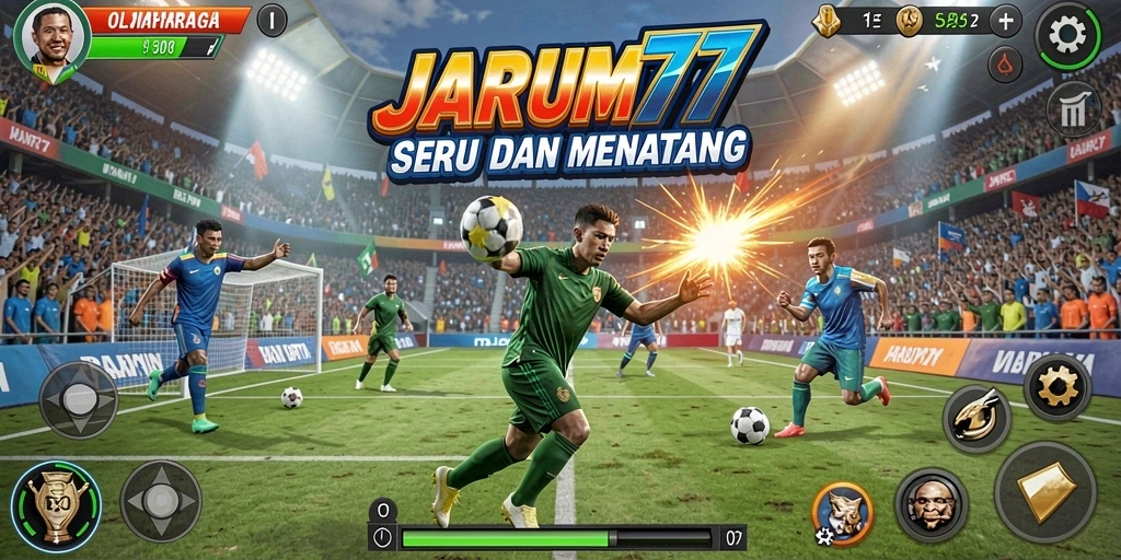 Tampilan gameplay menarik di JARUM77 dengan berbagai olahraga.