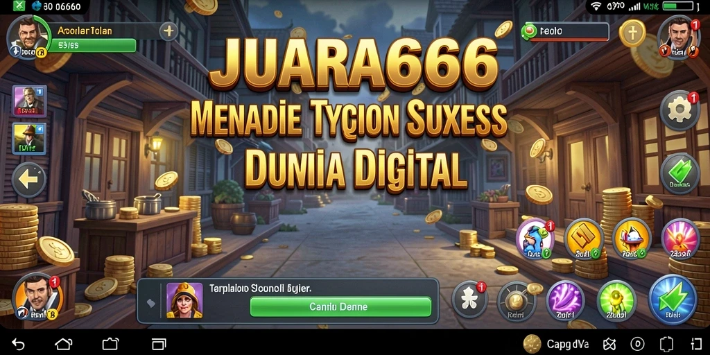Tampilan gameplay JUARA666 yang menawan dengan interaksi bisnis.