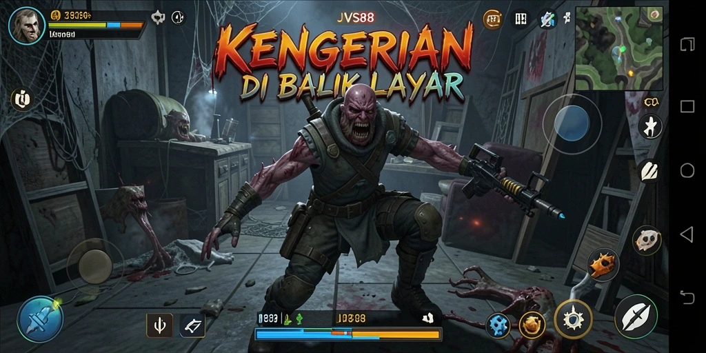 Screenshot JVS88 menampilkan suasana gameplay yang mencekam dan penuh ketegangan.