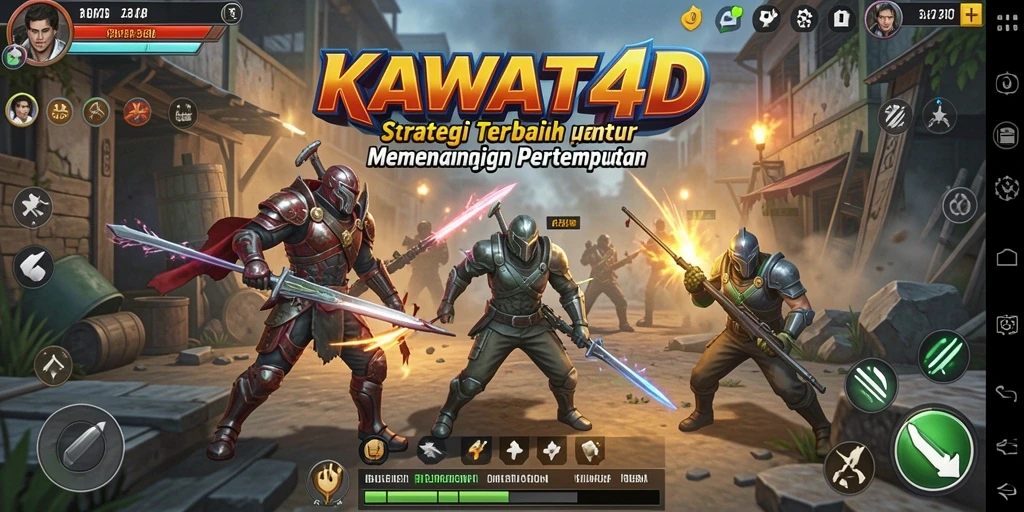 Tampilan gameplay KAWAT4D yang menegangkan dan strategis.