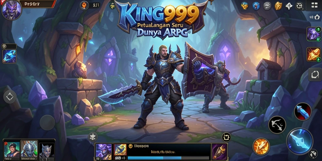 Tangkapan layar menunjukkan aksi seru gameplay ARPG di KING999.