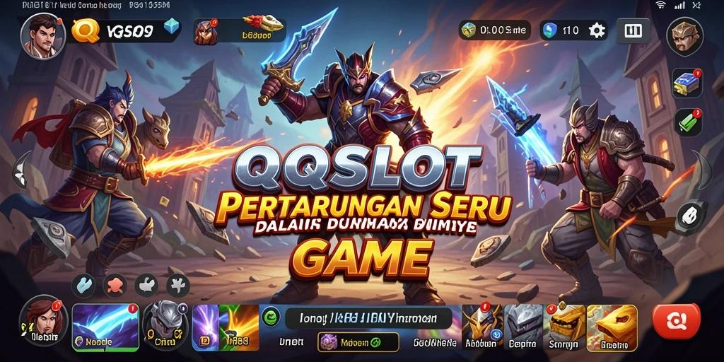 Tampilan dinamis dari pertarungan seru di QQSLOT.