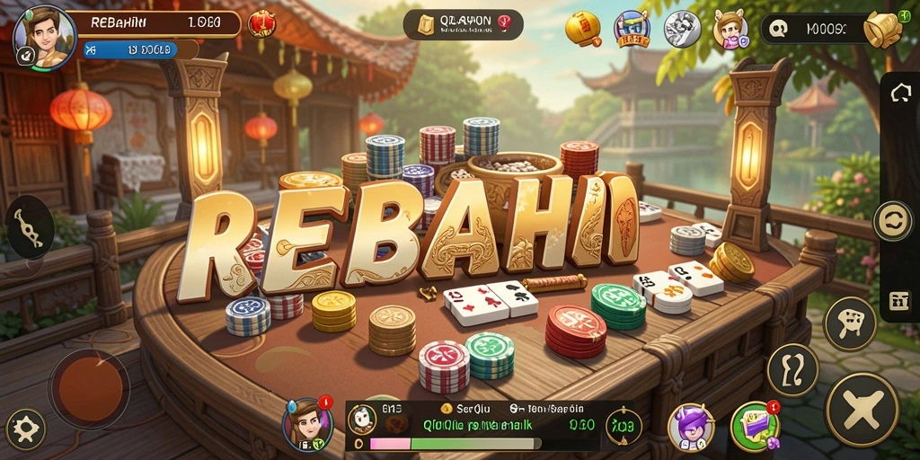 Gameplay QiuQiu yang seru dan kompetitif di REBAHIN.