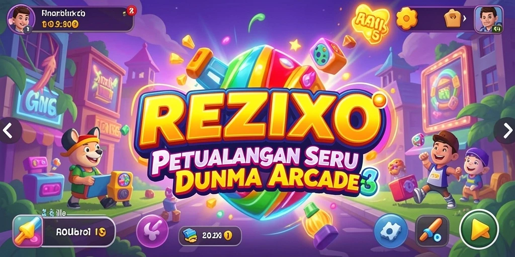 Tampilan menarik dari gameplay REZIXO yang menantang.