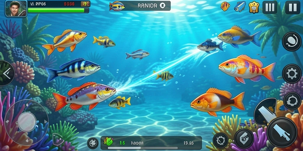 Screenshot gameplay Tembak Ikan RP66 yang mendebarkan.