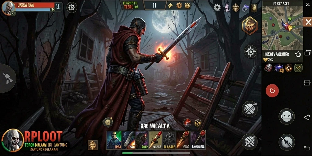 Gameplay RPLOOT yang menyeramkan dan penuh ketegangan.