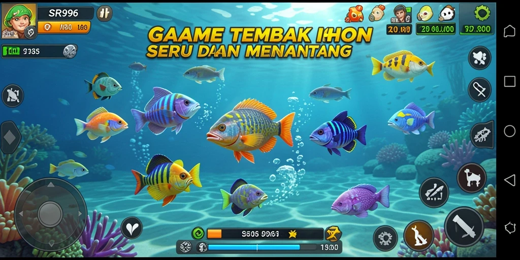 Gameplay seru dan menantang dari game tembak ikan SR996.