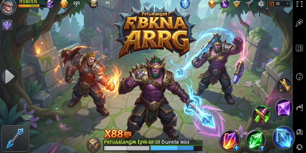 Tampilan mendebarkan dari gameplay ARPG X88 dengan aksi seru.